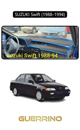 SUZUKI Swift  (1988-1994)TORPİDO KORUMA HALISI SİYAH KENAR