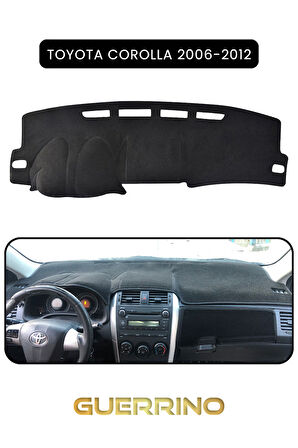 TOYOTA Corolla (2006-2012) TORPİDO KORUMA HALISI SİYAH KENAR