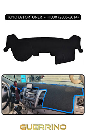 TOYOTA FORTUNER  - HILUX 2005-2014TORPİDO KORUMA HALISI SİYAH KENAR