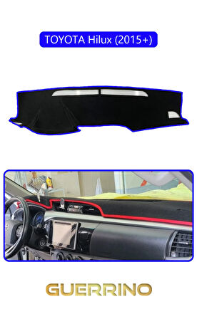 TOYOTA Hilux (2015+)TORPİDO KORUMA HALISI MAVİ KENAR