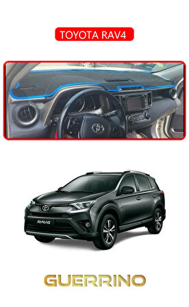 TOYOTA RAV4 TORPİDO KORUMA HALISI KIRMIZI KENAR