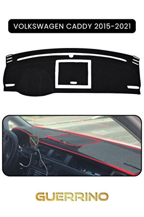 VOLKSWAGEN Caddy (2015-2021)TORPİDO KORUMA HALISI SİYAH KENAR