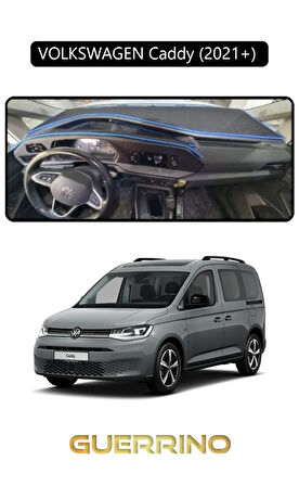 VOLKSWAGEN Caddy (2021+) TORPİDO KORUMA HALISI SİYAH KENAR