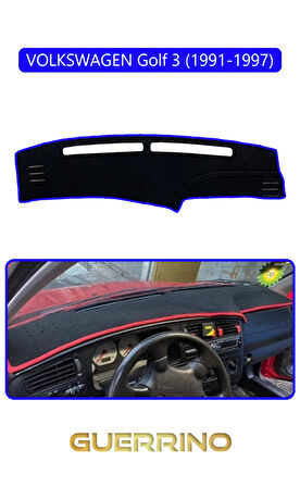 VOLKSWAGEN Golf 3 / Vento / Jetta (1991-1997)TORPİDO KORUMA HALISI MAVİ KENAR