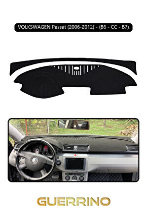 VOLKSWAGEN Passat (2006-2012) - (B6/CC; ) B7TORPİDO KORUMA HALISI SİYAH KENAR