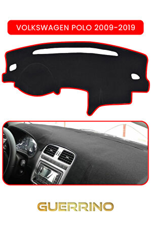 VOLKSWAGEN Polo (2009-2019)TORPİDO KORUMA HALISI KIRMIZI KENAR
