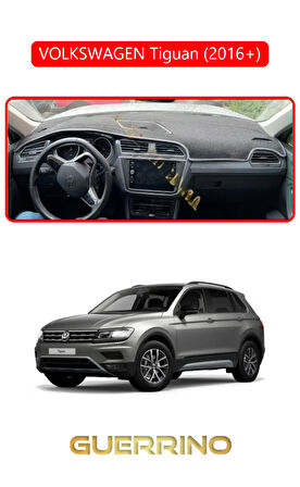 VOLKSWAGEN Tiguan (2016+) ;TORPİDO KORUMA HALISI KIRMIZI KENAR