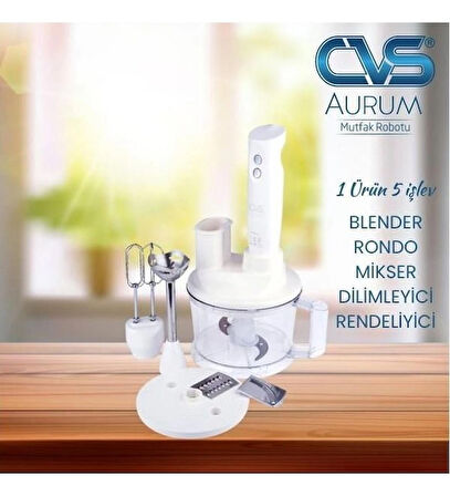 CVS DN-1265 Aurum Beyaz Mutfak Robotu