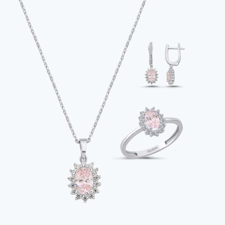 Altın Üçlü Oval Set