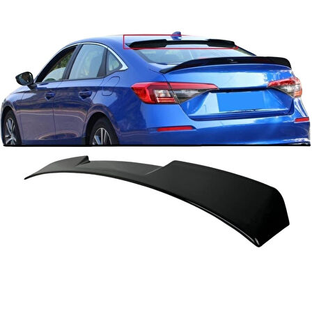 Honda Civic Fe 2021-2023 M4 Style Cam Üstü Spoiler (Plastik) (Boyasız)