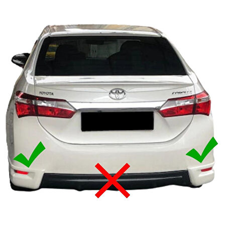 Toyota Corolla Arka Flap Sağ Sol (Plastik)(Boyasız)