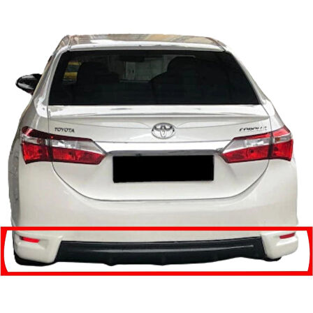 Toyota Corolla Arka Flap + Orta Difüzör (Plastik)(Boyasız)