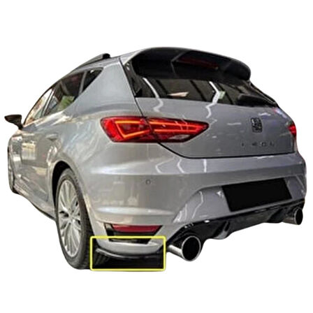 Seat Leon Mk3 Aero Tampon Sağ - Sol Flapları (Plastik)(Boyasız)