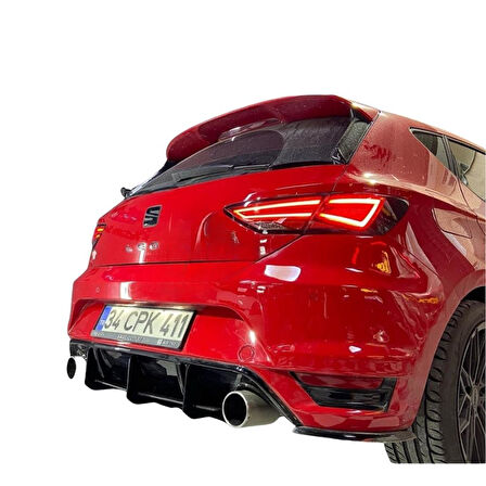 Seat Leon Mk3 Aero Tampon Orta Flapları (Plastik)(Boyasız)