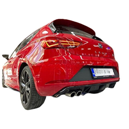 Seat Leon Mk3.5 Makyajlı Fr 2017-2020 Difüzör Soldan Çıkış (Plastik)(Boyasız)