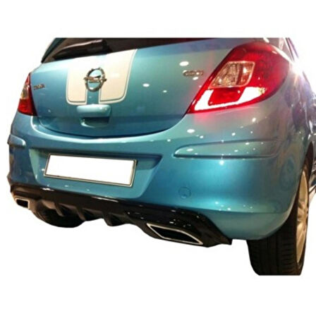 Opel Corsa D Egzoz Görünümlü Difüzör (Plastik)(Boyasız)