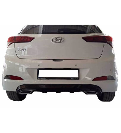 Hyundai i20 Egzoz Görünüm Difüzör (Plastik)(Boyasız)