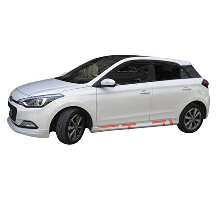 Hyundai i20 Yan Marşpiyel Düz Kulaklı (Plastik)(Boyasız)