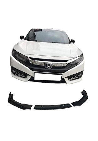 Honda Civic Fc5 Ön Lip (3 Parça) (Plastik)(Boyasız)