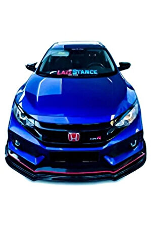Honda Civic Fc5 Typer 3 Parça Ön Lip (Plastik)(Boyasız)