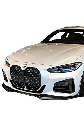 BMW 2019-2022 G22-G23 -G26 4 Serisi-M Performance Style- Ön Tampon Lip (Plastik) (Boyasız)