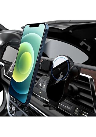 15 Watt Dokunmatik Açılıp Kapanan Tutuculu Kablosuz Şarjlı Araç Telefon Tutucu Otomatik /I Phone-Samsung Uyumlu