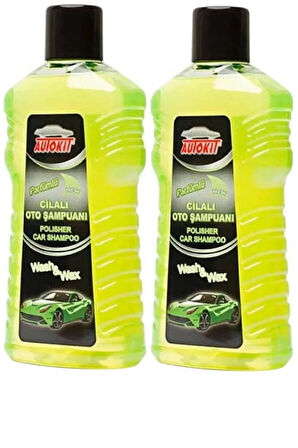 AUTOKIT Cilalı Oto Şampuanı 1000 ml 2'Li Avantaj Paket
