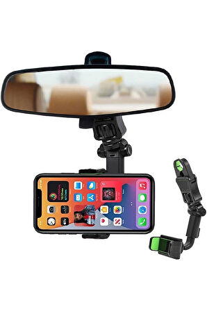 Araç Içi Dikiz Aynası Telefon Tutucu Tüm Araçlara Uyumlu Telefonluk