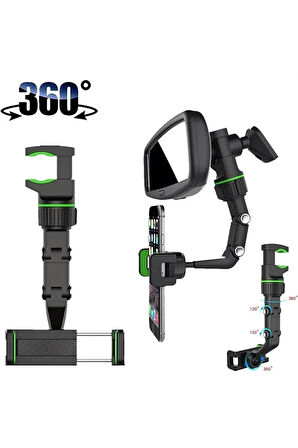 Araç Içi Dikiz Aynası Telefon Tutucu Tüm Araçlara Uyumlu Telefonluk