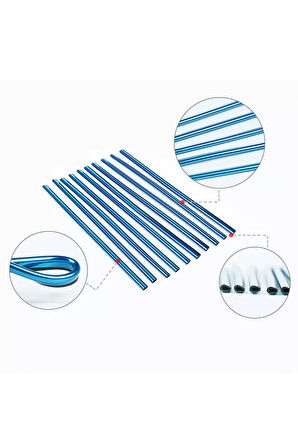 Araç Içi Klima Izgarasına Geçmeli Klima Süsü Havalandırmaya Geçme Renkli Çıta Mavi