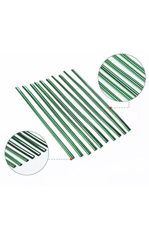 Araç Içi Klima Izgarasına Geçmeli Klima Süsü Havalandırmaya Geçme Renkli Çıta Yeşil