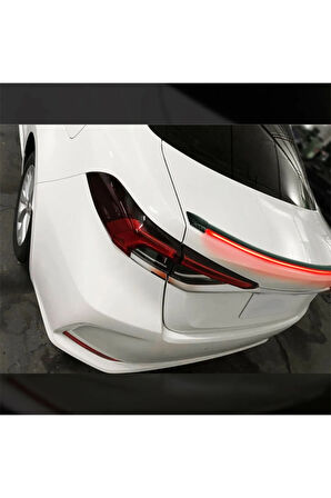 Oto Ledli Spoiler Bagaj Üstü Ledli Esnek Karbon Bagaj Çıtası Su Geçirmez Spoiler Universal 120 Cm