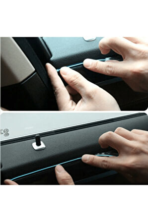 Araç İçi Neon Aydınlatma Led Göğüs Torpido Ledi Neon İp Led Beyaz 2 Metre