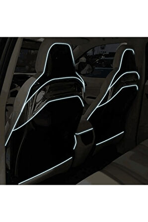 Araç İçi Neon Aydınlatma Led Göğüs Torpido Ledi Neon İp Led Beyaz 2 Metre