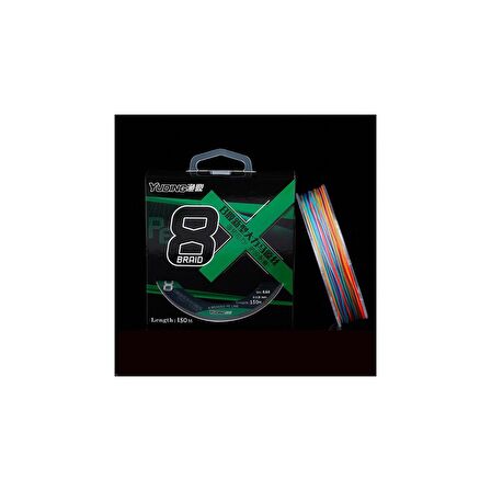 Yudıng 8 Kat Örgü Ip Misina 150M   Olta Misinası Pe 0,30 mm MultiColor