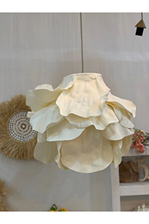 Modern Eva Anemon Krem Tasarım Sarkıt Avize