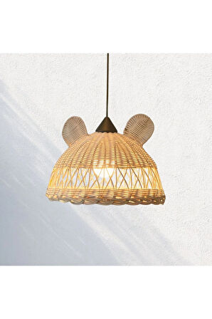 Teddy Rattan Bambu Avize