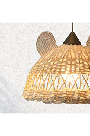 Teddy Rattan Bambu Avize