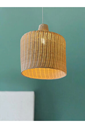 2'li Mia Pia Rattan Sarkıt Avize