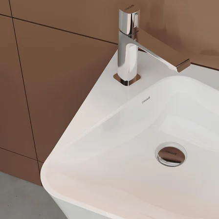Creavit Avis Monoblok Batarya Delikli Beyaz Lavabo 45x45 Cm AV145