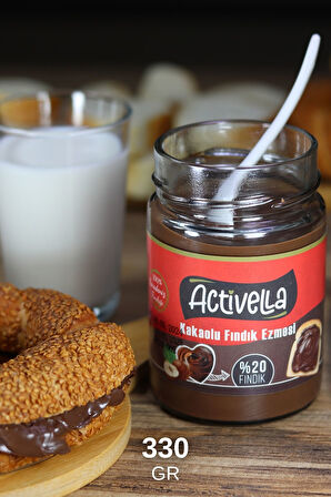 Activella Kakaolu Fındık Ezmesi 330gr %20 Fındıklı + Şekerli Fındık Ezmesi 320gr %70 Fındıklı