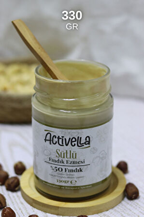 Activella Kakaolu Fındık Ezmesi 330gr %35 Fındıklı + Sütlü Fındık Ezmesi 330gr %50 Fındıklı