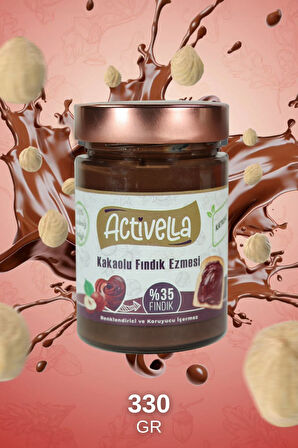 Activella Kakaolu Fındık Ezmesi 330gr %35 Fındıklı + Kabuklu Fındık 500gr