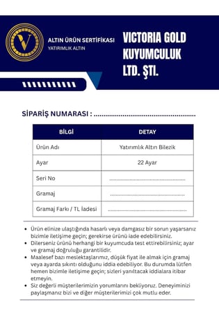 Victoria 1,5 gr Yatırımlık Altın 3 mm Kibrit Çöpü Çocuk Bilezik Sertifikali– 22 Ayar Damgalı– Faturalı– Iade Hakkı