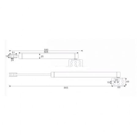 Marelli superior BÜYÜK TİP gazlı kapı kapatıcı kapı yayı, bahçe kapısı kapatıcı 35-50 kg