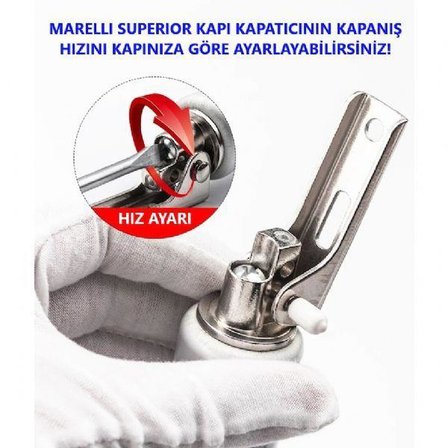 Marelli superior otomatik kapı kapatıcı kapı itme yayı