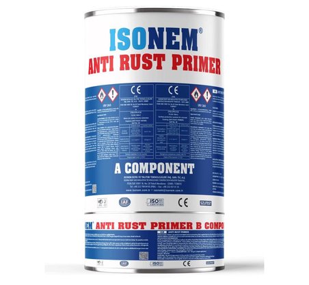 İsonem Anti Rust Primer Çelik Yüzeyler için Antikorozif Astar 5 Kg