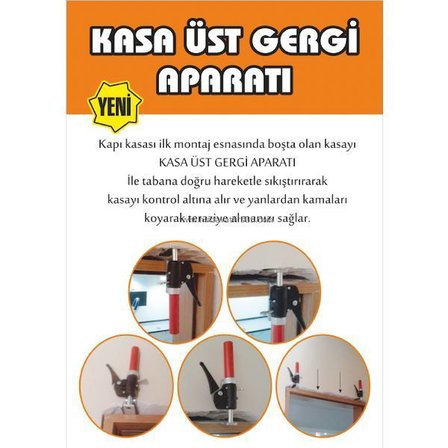 Kapı montajı için kasa üst gergi aparatı kapı montaj kaması