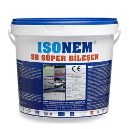 İsonem Sb Özel Mineral Dolgulu Su Yalıtımı 18 Kg Antrasit Gri Ral 7016