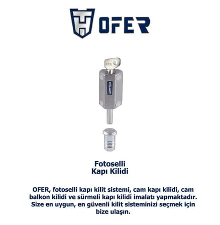 Ofer fotoselli kapılar için GÜVENLİKLİ emniyet kilidi YENİ TİP